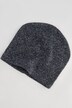 Stickad, melerad mössa i beaniemodell med mjukt ruggad insida