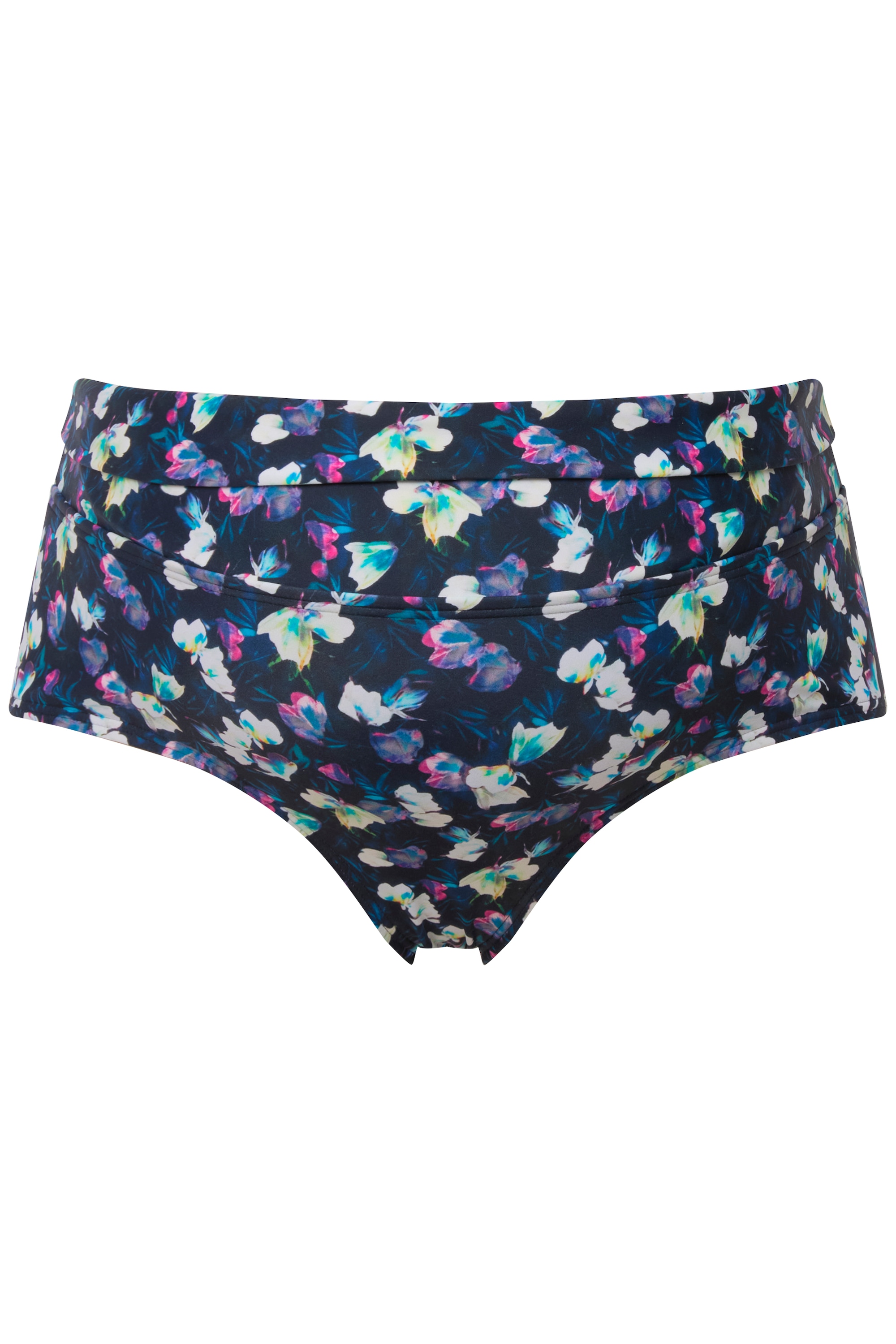 Ulla Popken Damen große Größen Bellieva Tankini Zweiteiler Blumenmuster Raffung