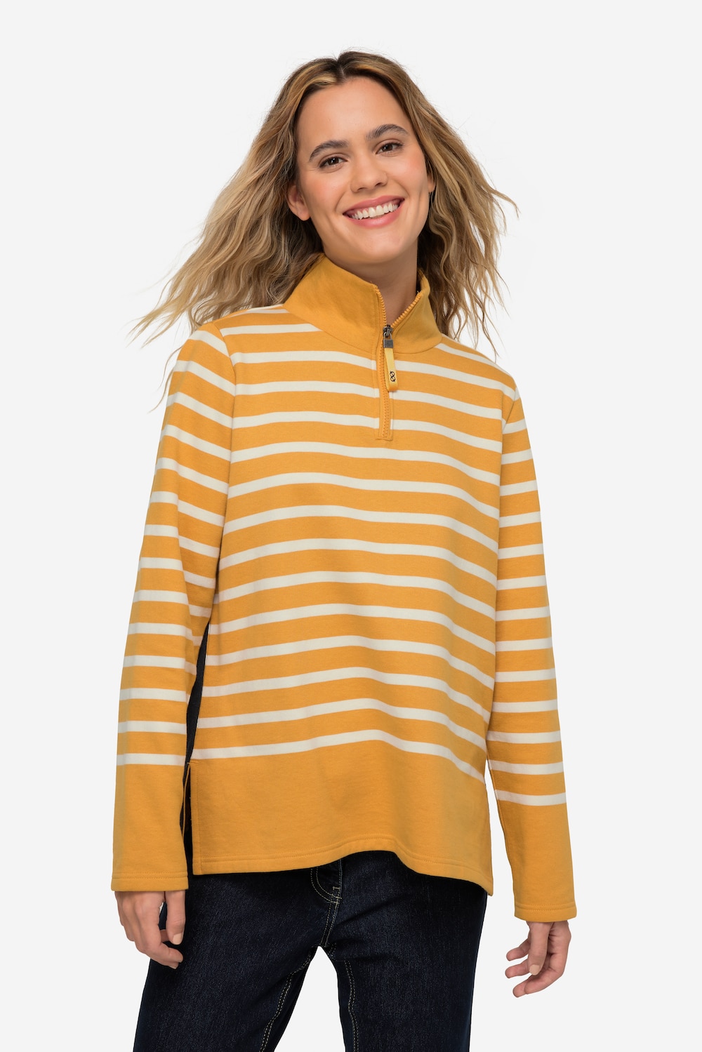 Thumbnail - Große Größen Sweatshirt, Damen, orange, Größe: M, Baumwolle/Polyester, LAURASON