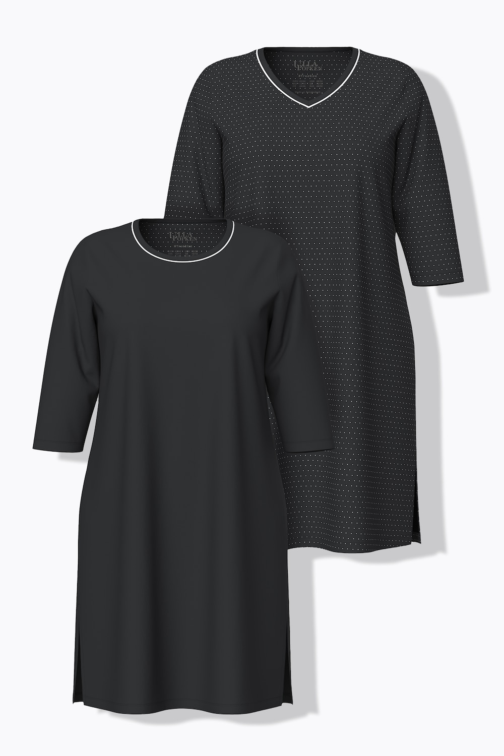 Große Größen Bigshirts, Damen, schwarz, Größe: 46/48, Baumwolle, Ulla Popken