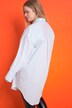 Bluzka koszulowa, oversize, listwa guzikowa, kołnierzyk koszulowy