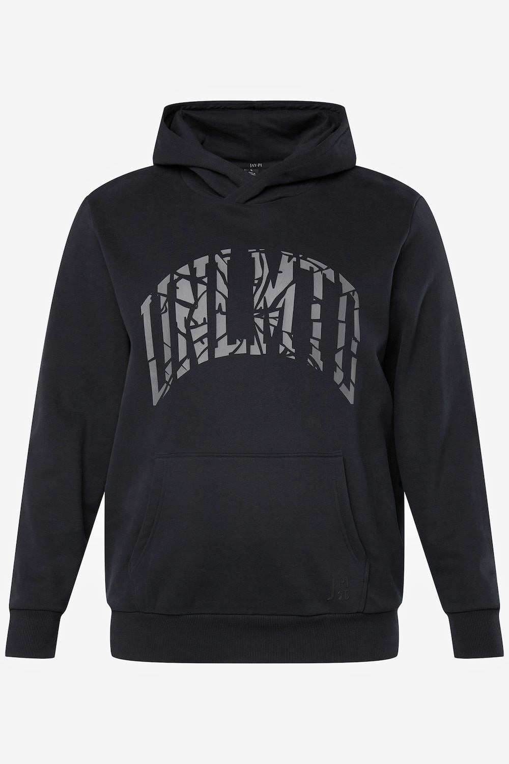 JAY-PI Hoodie, Fitness, Sweater, Brustprint, Kängurutasche