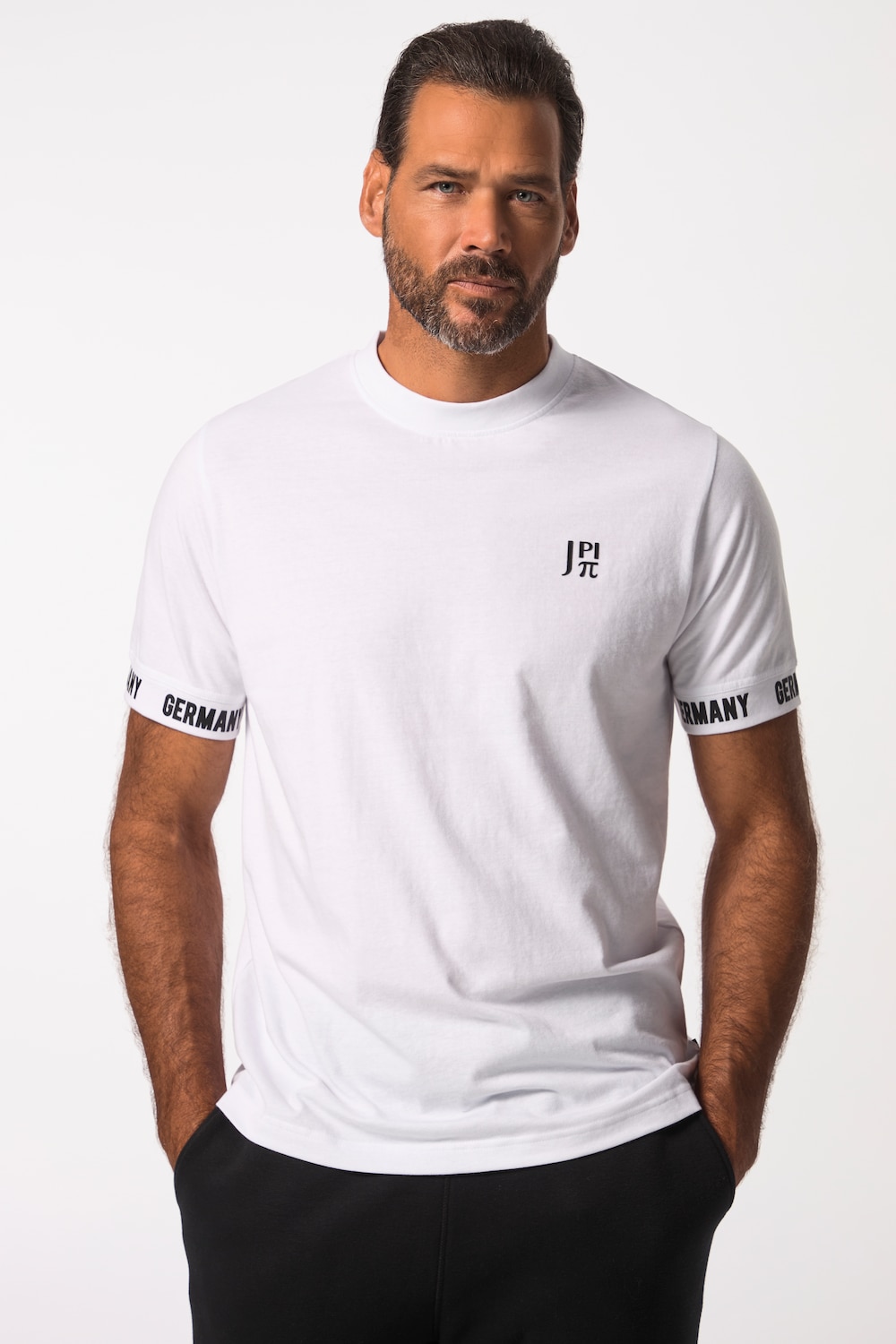 Grote Maten T-shirt FLEXNAMIC®male, wit, Maat: 3XL, Katoen/Polyester, JAY-PI