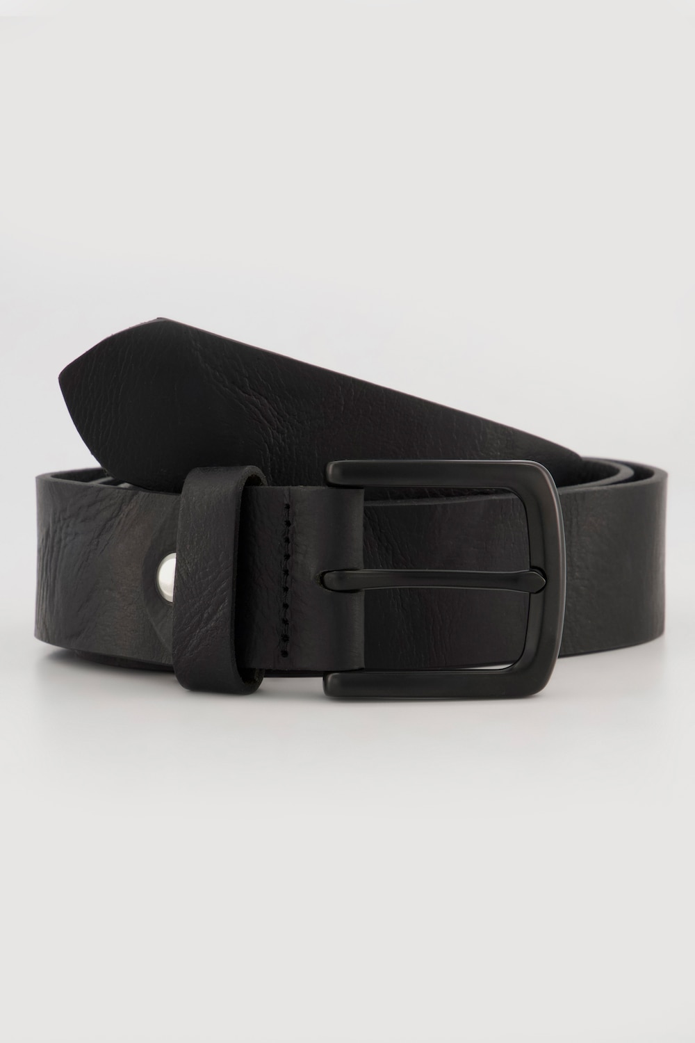 leren riem, metalen gesp, 4 cm breed