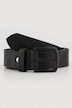 Ceinture en cuir, boucle en métal, largeur 4 cm