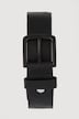 Ceinture en cuir, boucle en métal, largeur 4 cm