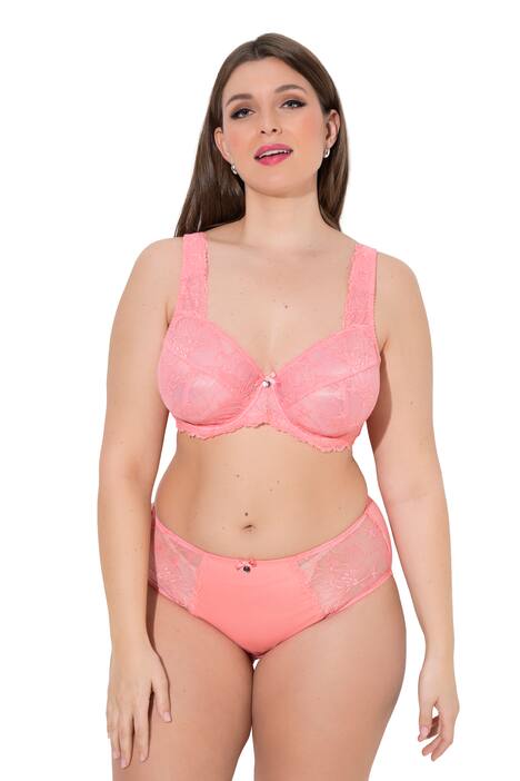 Podprsenka s kosticemi, krajka, široká ramínka, košíčky B-F