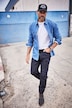 Jeanshemd, Langarm, Kentkragen, Modern Fit, bis 8 XL