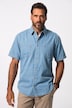 Denim shirt, denim, halflange mouwen, Modern Fit, kent-kraag, tot maat 8XL