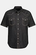 Jeansoverhemd, korte mouwen, kentkraag, moderne pasvorm, tot 8XL, Tall
