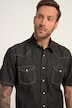 Jeansoverhemd, korte mouwen, kentkraag, moderne pasvorm, tot 8XL, Tall