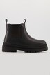 Chunky Chelsea-Boots, Elastikeinsatz, Zipper, Weite H