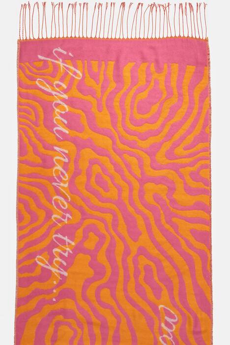 Schal, Web mit Muster, Statement, aus recyceltem Polyester