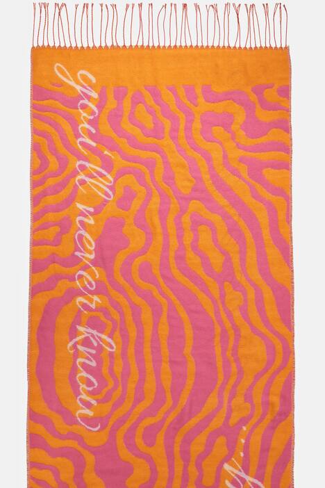 Schal, Web mit Muster, Statement, aus recyceltem Polyester