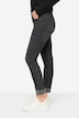 Smal jeans, smal passform, 5-lommer, oppslått kant, med resirkulert polyester
