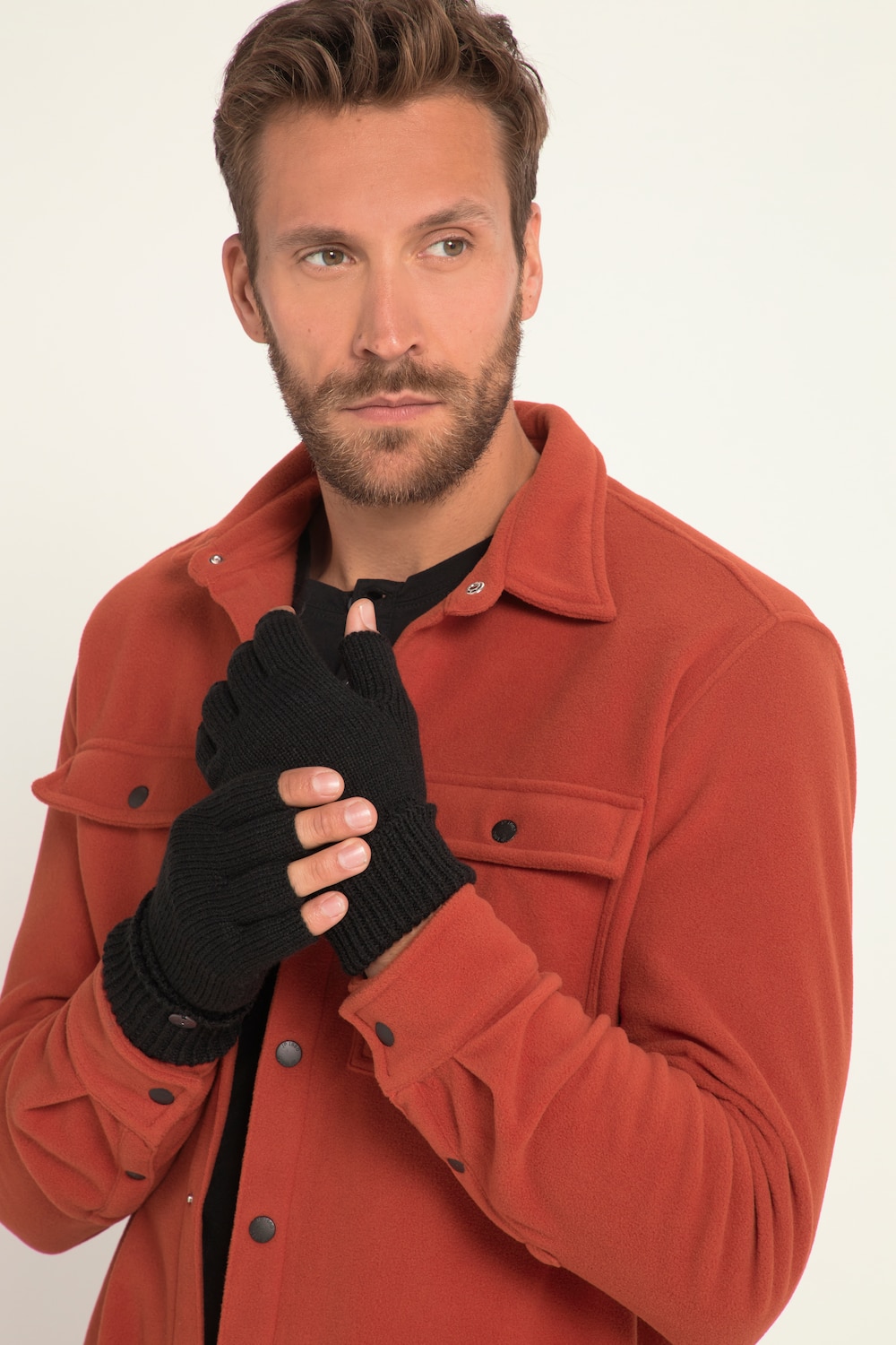 Grote Maten Handschoen, Heren, zwart, Maat: One Size, Synthetische vezels/Nylon/Polyester, JP1880