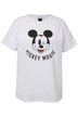 Tričko, oversize, Mickey Mouse potisk, kulatý výstřih, krátké rukávy