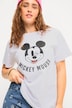 T-Shirt, oversized, Mickey Mouse Print, Rundhals, Halbarm