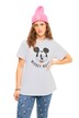 Tričko, oversize, Mickey Mouse potisk, kulatý výstřih, krátké rukávy