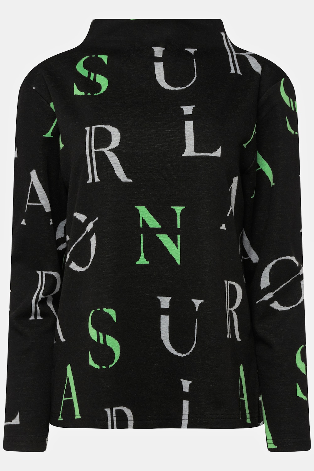 Stora storlekar Sweatshirt, Dam, svart, storlek: XL, Polyester/Viskos, LAURASON
