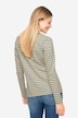 Ringelshirt, Regular Fit, Statement Print, Rundhals, Langarm, OEKO-TEX