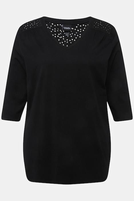 Eyelet Embroidery Pajama Set