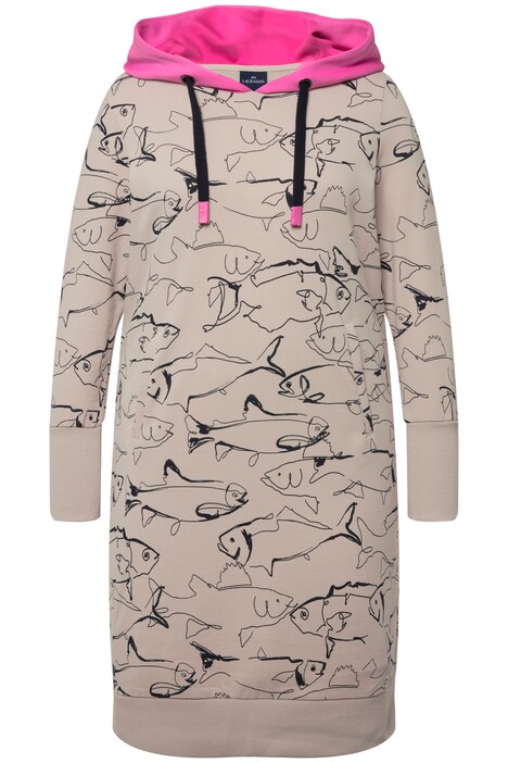 Allover Print Sweat Dress