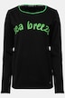 T-shirt, regular fit, Statement-print, rund hals, langærmet, OEKO-TEX