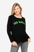 T-shirt, regular fit, Statement-print, rund hals, langærmet, OEKO-TEX