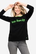 T-shirt, regular fit, Statement-print, rund hals, langærmet, OEKO-TEX