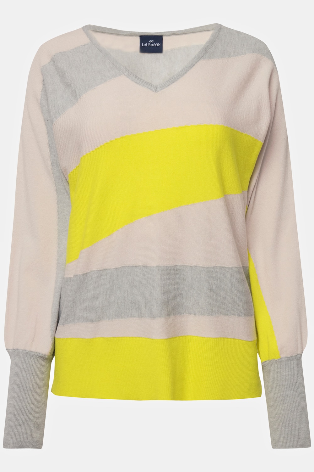 Stora storlekar Tröja, Dam, grå, storlek: XL, Viskos/Syntetfibrer/Polyester, LAURASON