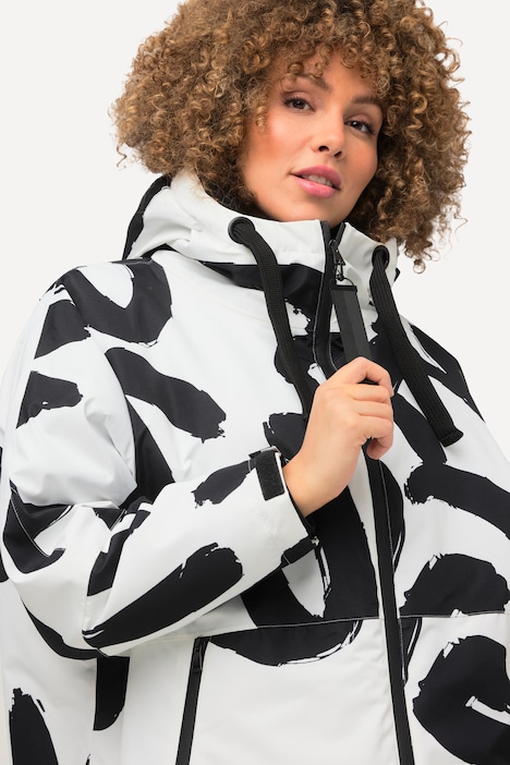 HYPRAR Scribble Fleece Lined Rain Jacket | all Coats | Coats