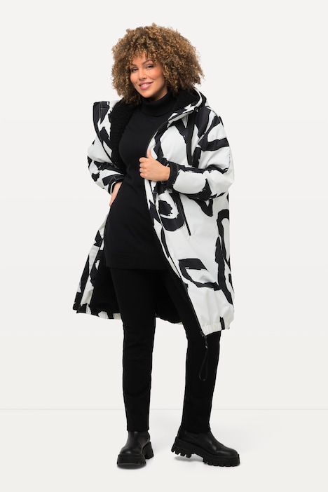 HYPRAR Scribble Fleece Lined Rain Jacket | all Coats | Coats