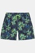 Shorts da mare JAY-PI con cintura elastica e stampa con palme