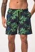 Shorts da mare JAY-PI con cintura elastica e stampa con palme