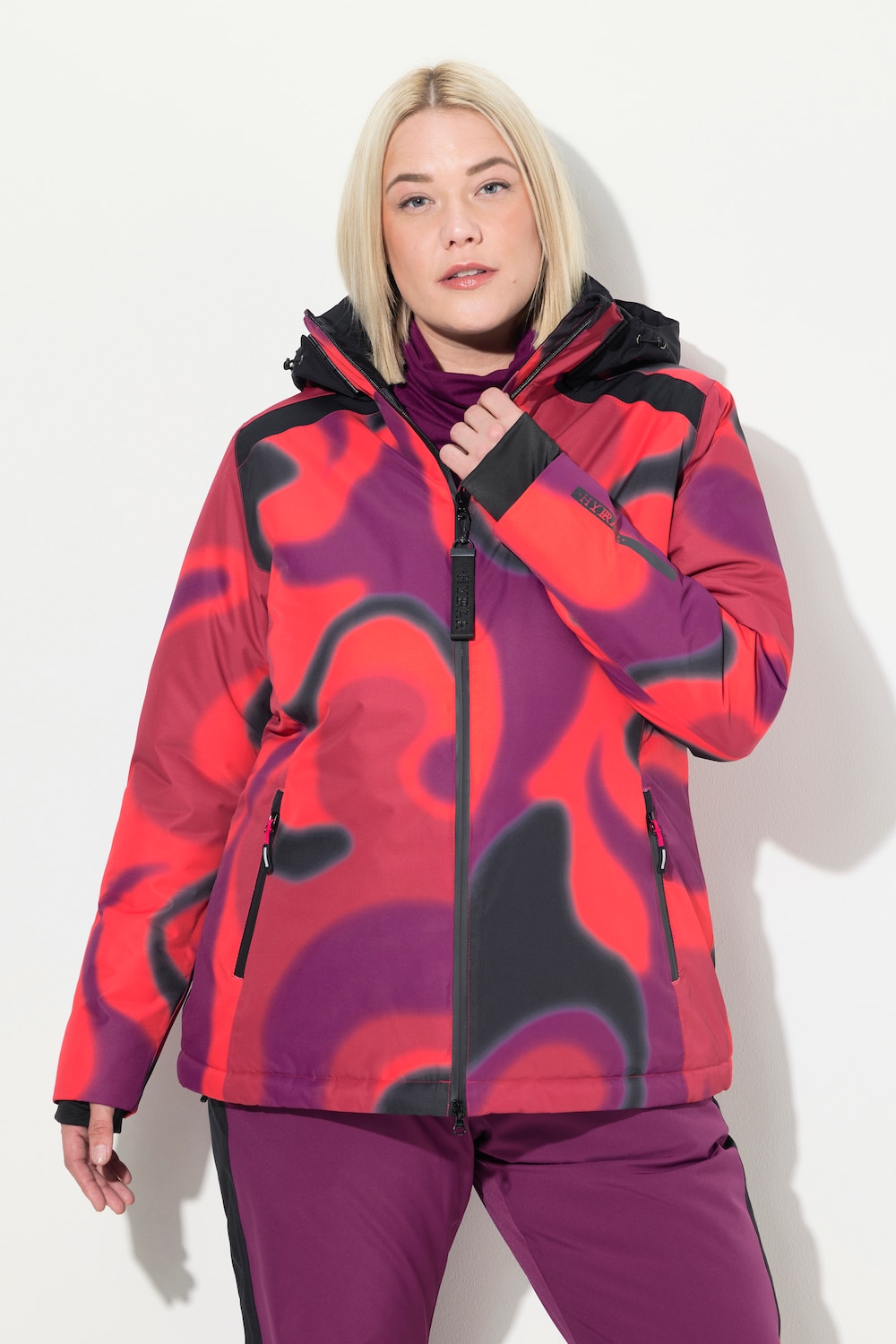 Große Größen HYPRAR Performance-Jacke, Damen, lila, Größe: 42/44, Polyester, Ulla Popken