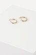 Hoop earrings, studs, small size, push back