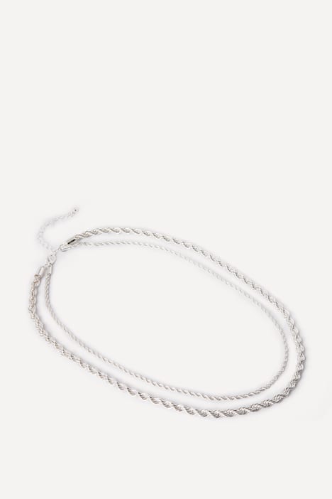 Kette, doppelt, verschiedene Längen, Karabinerverschluss