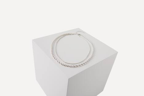 Kette, doppelt, verschiedene Längen, Karabinerverschluss