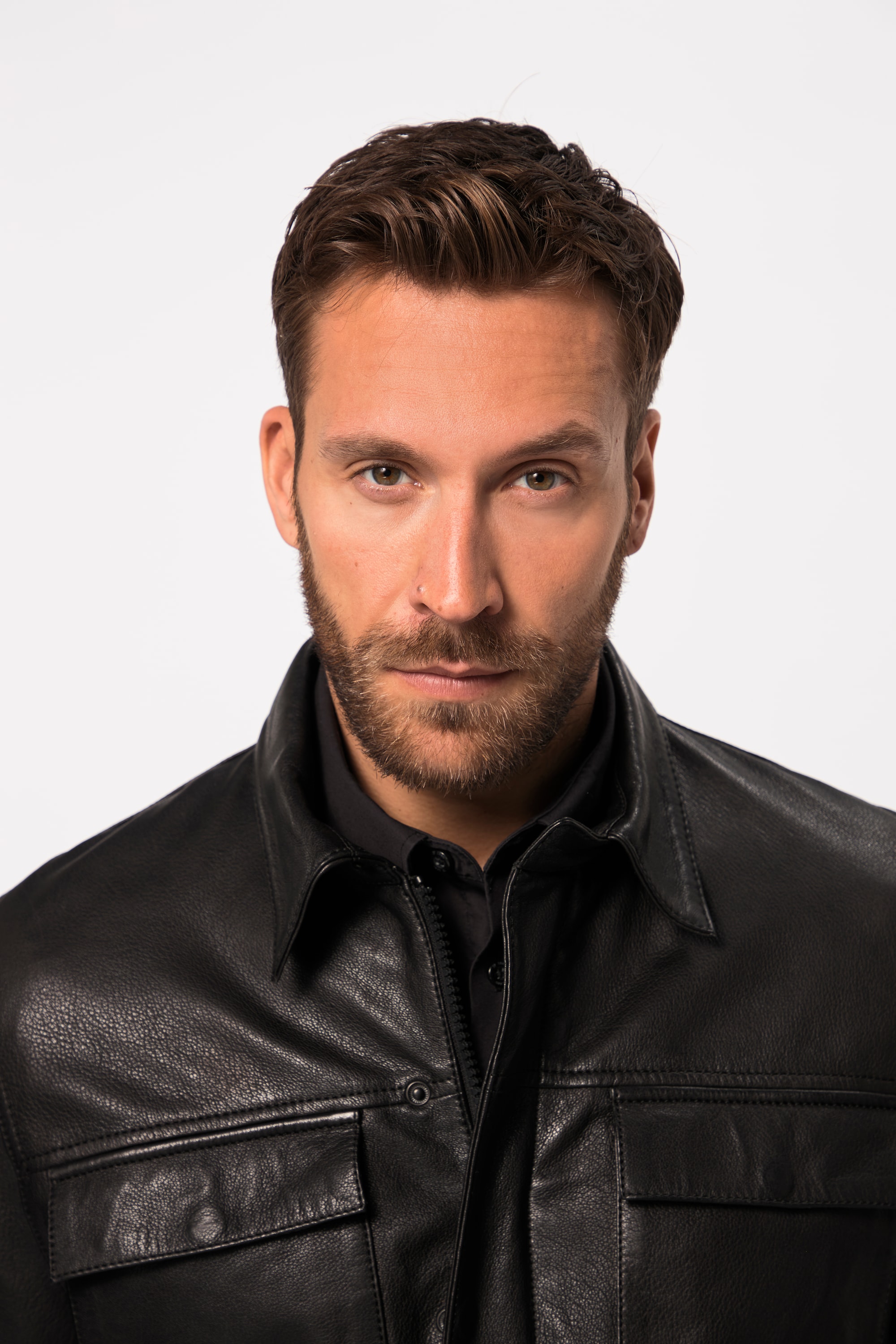 JP 1880 Herren große Größen Lederjacke Leder Lammnappa viele Taschen 823162