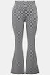 Schlaghose, Leggings, ausgestellter Saum, Schachbrett-Muster, Elastikbund