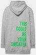 Hoodie, oversized, print op de rug, capuchon