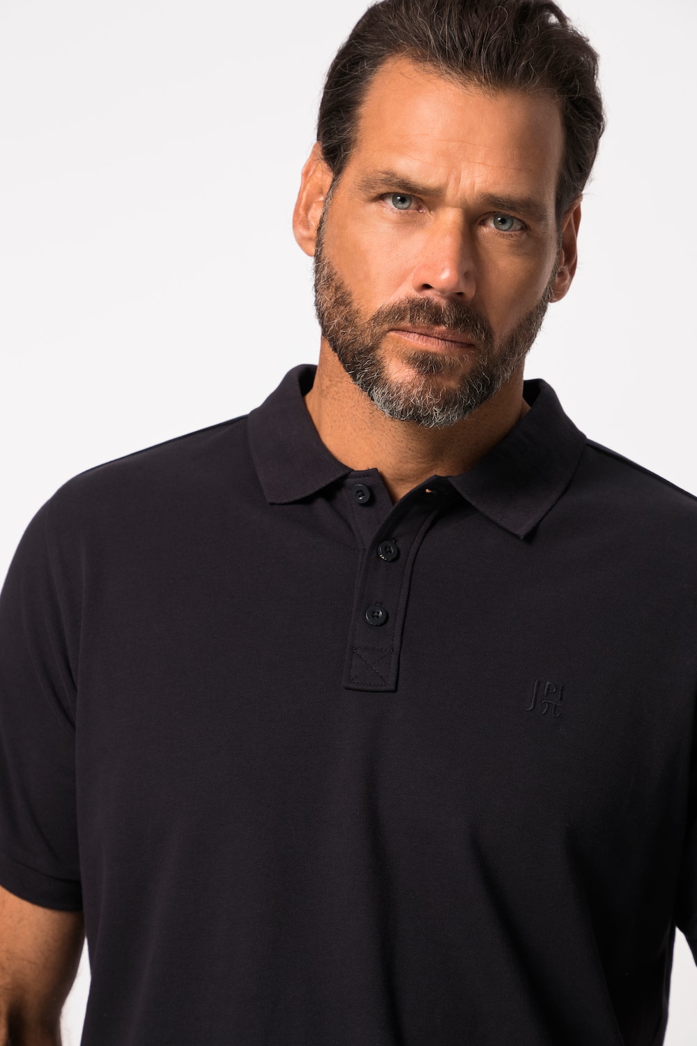 Stora storlekar Pikétröja FLEXNAMIC®, Her, blå, storlek: 7XL, Bomull, JAY-PI