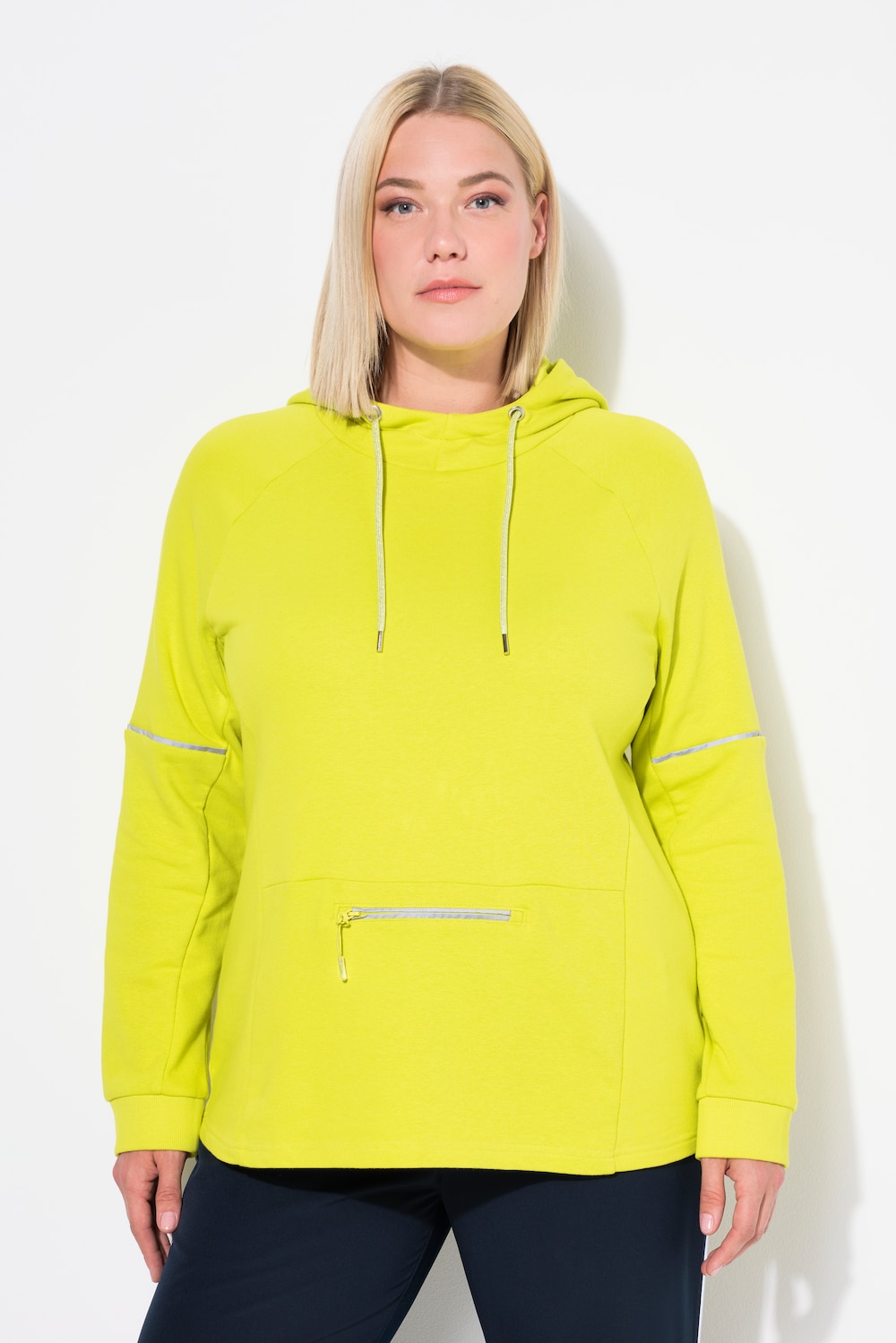 Große Größen Hoodie, Damen, grün, Größe: 50/52, Baumwolle/Polyester, Ulla Popken