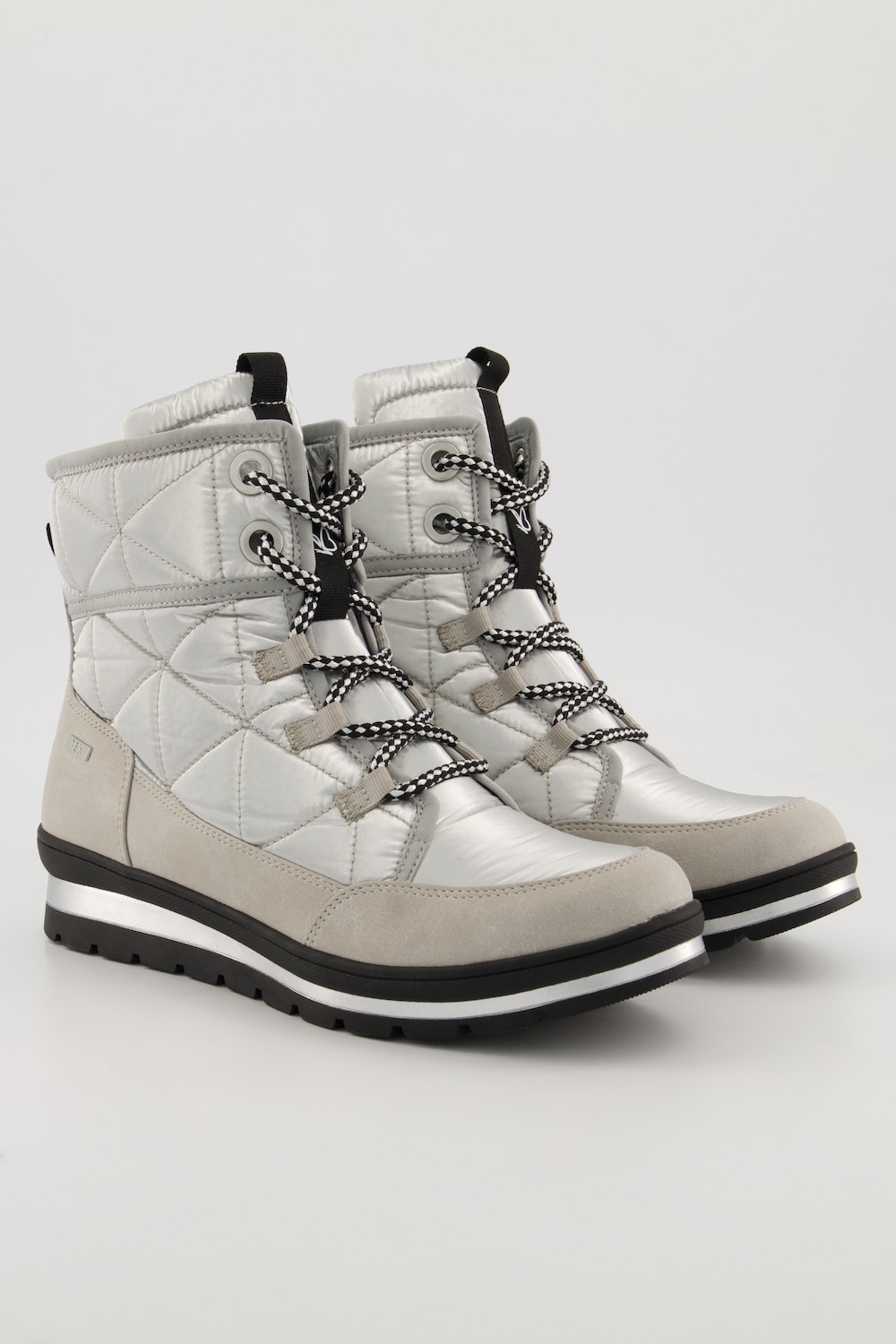 Grote Maten Caprice boots, Dames, grijs, Maat: 41, Overige/Synthetische vezels, Ulla Popken