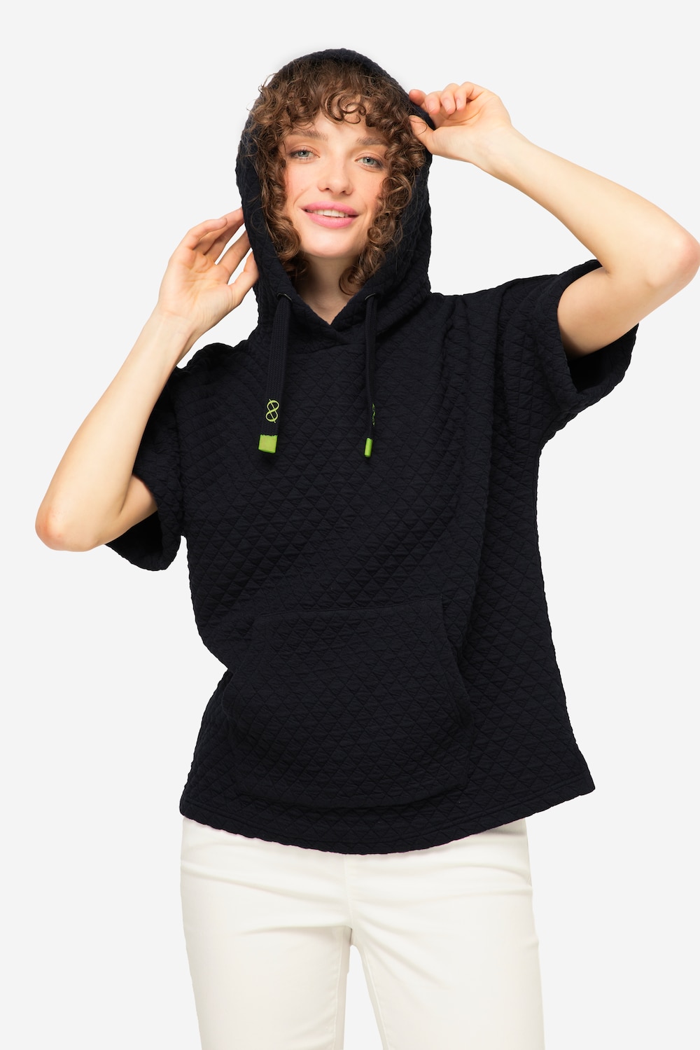 Große Größen Sweat-Pullunder, Damen, blau, Größe: M, Polyester/Viskose, LAURASON