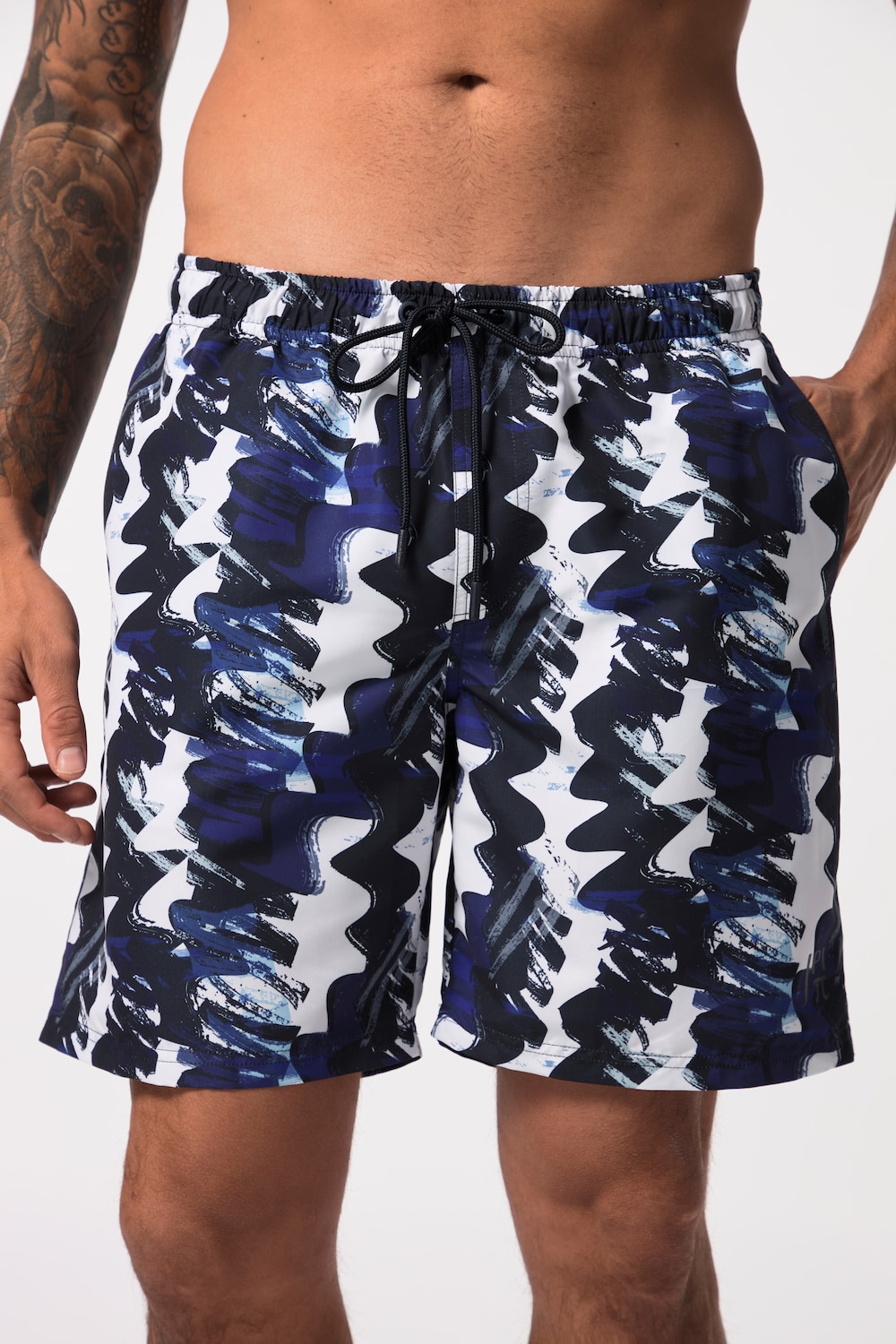 Große Größen JAY-PI Badeshorts, Herren, weiß, Größe: 7XL, Polyester, JAY-PI