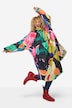 Funktions-Regencape, Unisex, Print, Kapuze