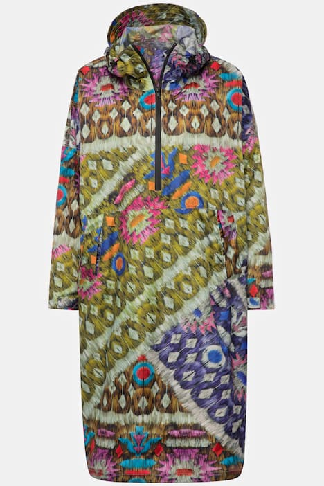 Funktions-Regencape, Unisex, Print, Kapuze