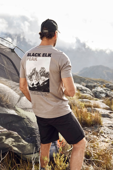 JAY-PI Trekking-T-Shirt, Outdoor, Halbarm, Rücken-Print, QuickDry